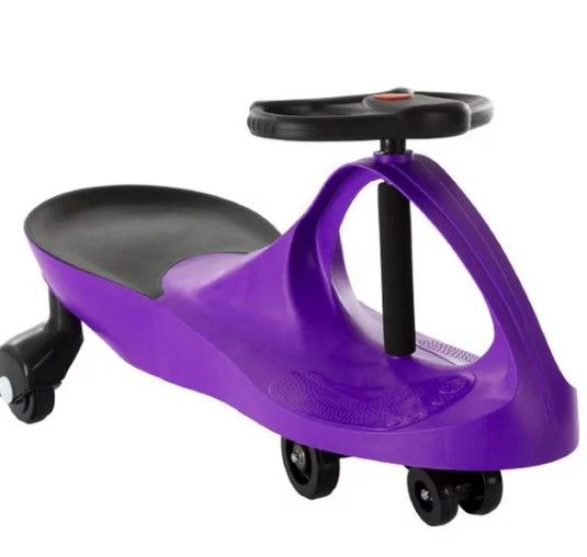 Photo 1 of ****MISSING PARTS NOT FUNCTIONAL***Zigzag Cars 80-1277PUR Wiggle Movement to Steer Zigzag Car for Toddlers & Kids&#44; Purple