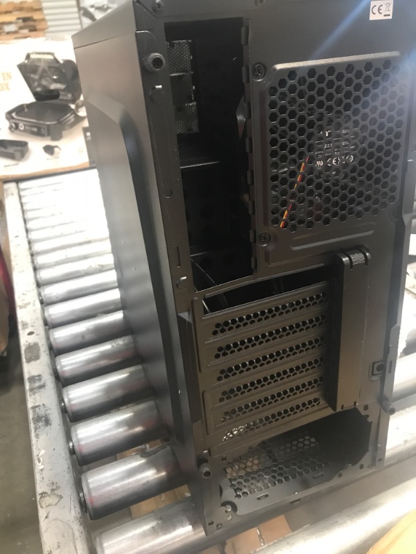 Photo 4 of **DAMAGED UNIT** Thermaltake Versa H22 Black ATX Mid Tower Perforated Metal Front and Top Panel Gaming Computer Case CA-1B3-00M1NN-A0 & Smart 430W 80+ 