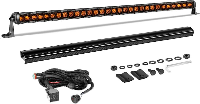 Photo 1 of ***MISSING PARTS - USED - SEE NOTES***
AKD Part 40 Inch Amber LED Light Bar Kit