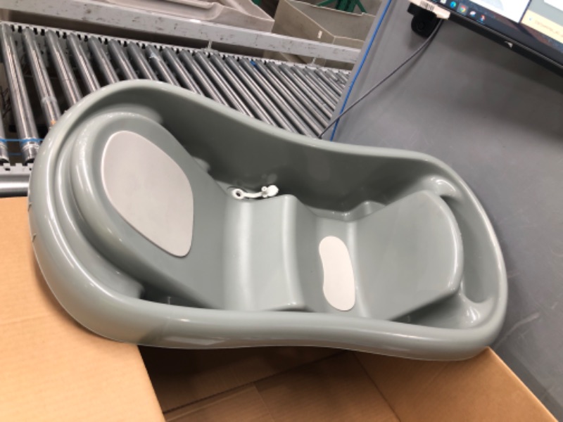 Photo 2 of **missing cloth**
The First Years Sure Comfort Renewed Baby Bathtub - 50% Recycled Plastic - 3-in-1 Convertible Newborn to Toddler Bathtub - Baby Bath Essentials
