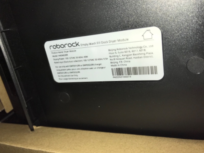 Photo 3 of (BRAND NEW) Roborock Empty Wash Fill Dock Dryer Module, High-speed heat and air mop drying, Drying time adjustment, Smart drying, Compatible with the S7 MaxV Ultra