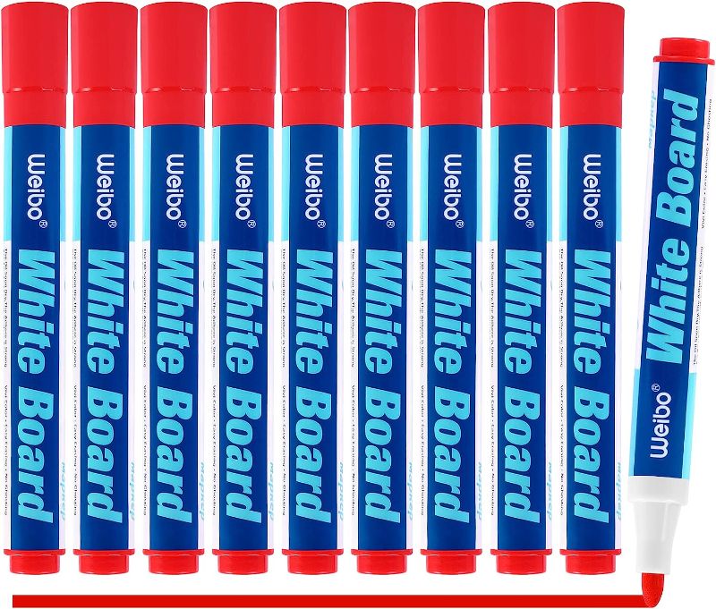 Photo 1 of BUNDLE OF THREE- BANJI Permanent Markers, Waterproof, Smear Proof Thick Markers, Quick Drying, Red Dry Erase Marker, Great on Plastic,Stone,Wood,Metal and Glass for Doodling and Graffiti Art (pack of 10) 