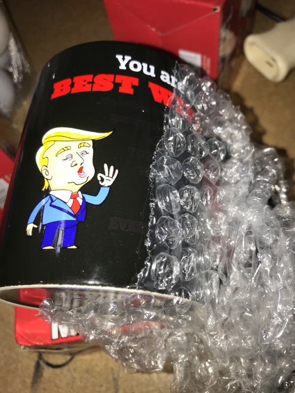 Photo 2 of 12oz Color-Changing Funny Coffee Mug - Top Trump Merchandise - Best Birthday Gifts for Women Who Have Everything, Unique Wedding Gift Ideas for Wife, Cool Bride & Anniversary Presents for Her Wife (12oz) Ceramic