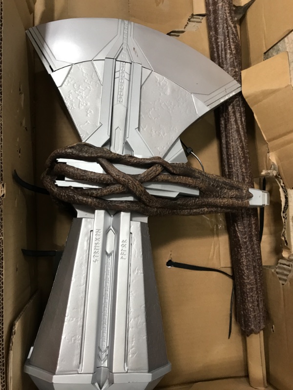 Photo 1 of Avengers Marvel Endgame Marvel Legends Stormbreaker Electronic Axe Thor Premium Roleplay Item with Sound FX, for Fans, Collectors, and Adults