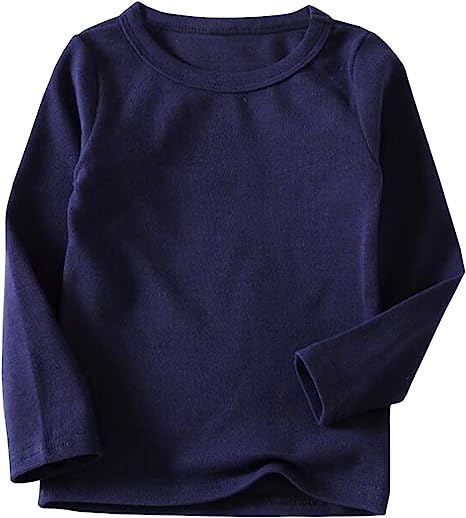 Photo 1 of 2pk-Niyage Toddler Comfort Crew Neck Soft Tee Tops Girl Basic Long Sleeve T-Shirt
