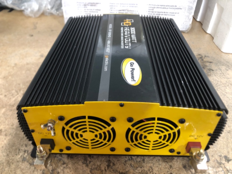 Photo 3 of Go Power! GP-5000HD 5000-Watt Heavy Duty Modified Sine Wave Inverter (3000)