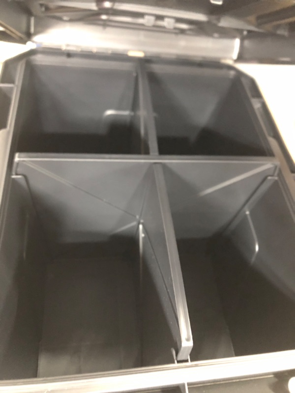 Photo 1 of **MISSING CLIP ON BOX** Plano Ammo Crate, Black, Lockable Plastic Ammunition Storage Box, Water-Resistant Protection with Interlocking Foam and Removable Dividers