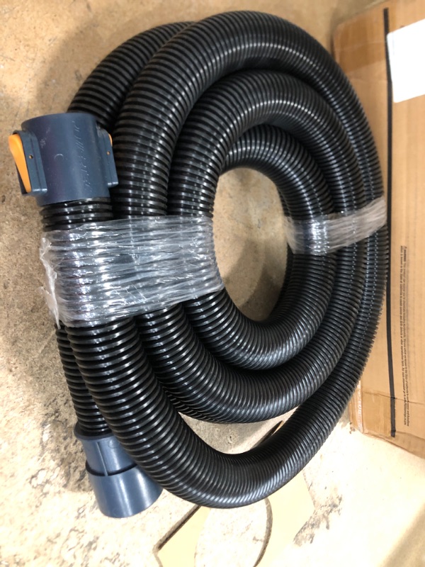 Photo 2 of  POWERTEC 70257 15 Ft. Dust Collection Hose Kit Hose with 2 Fittings for Woodworking Power Tools Home and Wet/Dry Shop Vacuums
