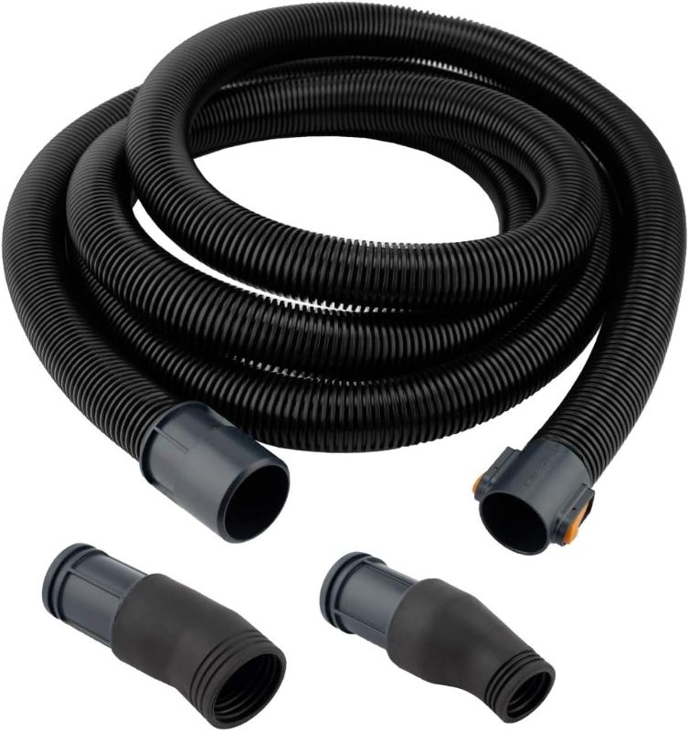 Photo 1 of  POWERTEC 70257 15 Ft. Dust Collection Hose Kit Hose with 2 Fittings for Woodworking Power Tools Home and Wet/Dry Shop Vacuums
