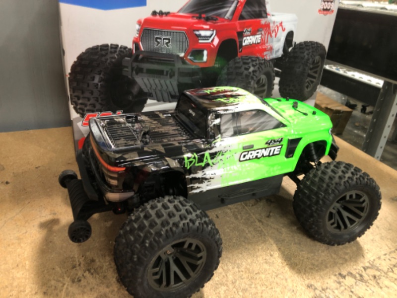 Photo 2 of **LIKE NEW** ARRMA 1/10 Granite 4X4 V3 3S BLX Brushless Monster RC Truck RTR (Transmitter and Receiver Included, Batteries and Charger Required), Green
