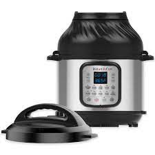 Photo 1 of **MINOR DAMAGE** Instant Pot 8 qt 11-in-1 Air Fryer Duo Crisp + Electric Pressure Cooker