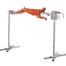 Photo 1 of **PARTS ONLY MOTOR NO GOOD** VEVOR Pig Rotisserie Spit Rod and Motor 36-Watt Automatic Motor 90 lbs. Stainless Steel Electric BBQ Rotisserie Kit
