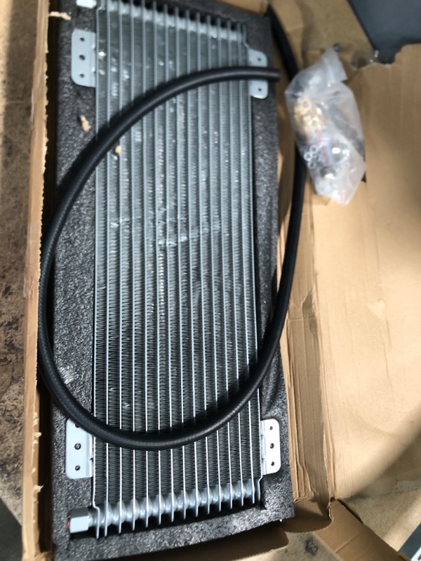 Photo 3 of **MINOR DAMAGE** 40k Transmission Cooler LPD47391 Low Pressure Drop Trans Oil Cooler Compatible with Heavy Duty 40,000 GVW Max including Mounting Hardware, Towing Applications and Advanced Cooling Protection 47391
