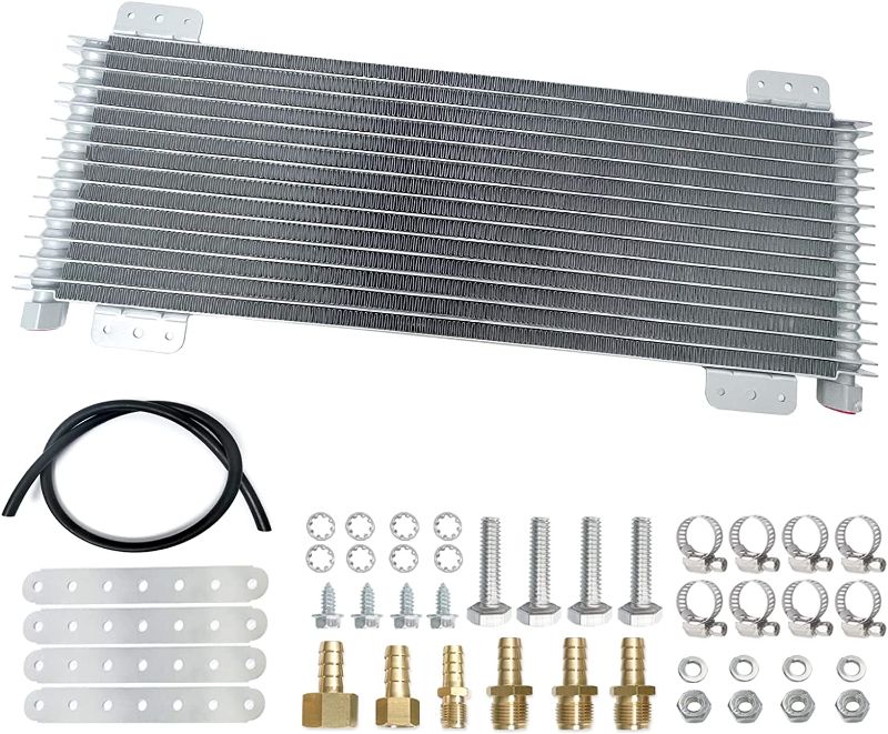 Photo 1 of **MINOR DAMAGE** 40k Transmission Cooler LPD47391 Low Pressure Drop Trans Oil Cooler Compatible with Heavy Duty 40,000 GVW Max including Mounting Hardware, Towing Applications and Advanced Cooling Protection 47391
