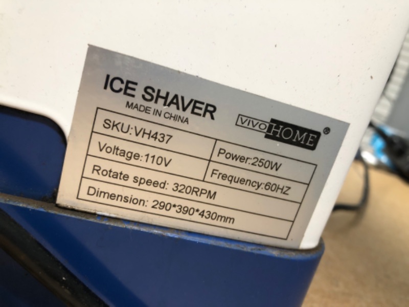 Photo 2 of **UNIT NOT POWERING ON * PARTS ONLY* Home Commercial Use Shaved Ice Machine Device Ice Shaver Process Snow Cone Maker, Ideal Desserts Cocktails, Snack Bars, Restaurants Cool Refreshment
