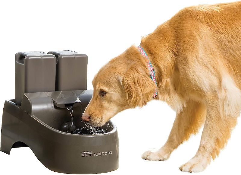 Photo 1 of **NON FUNCTIONAL* DOESNT POWER ON* PetSafe Drinkwell Outdoor Dog Water Fountain, Pet Drinking Fountain, 450 oz Capacity Water Dispenser,gray
