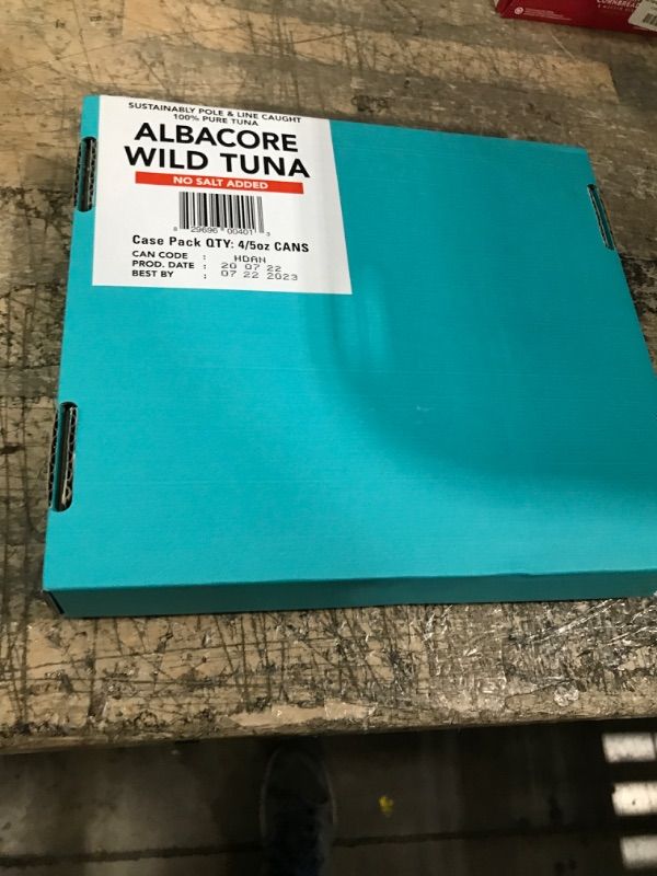 Photo 3 of Wild Planet Albacore Wild Tuna, No Salt Added, Canned Tuna, Pole & Line Caught, 5 Ounce (Pack of 4) No Salt 5 Ounce (Pack of 4) Expiration Date: 07/22/2023