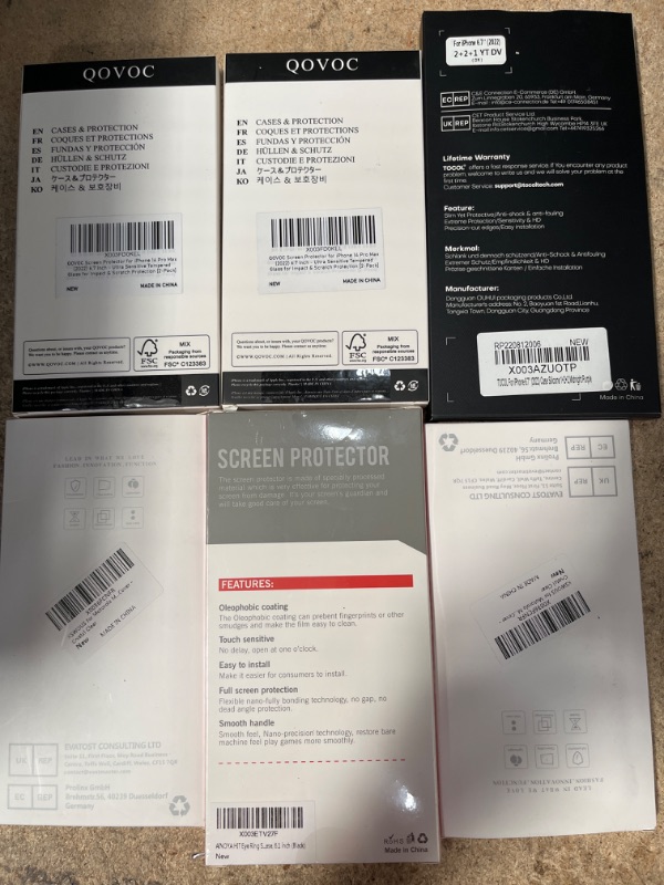 Photo 1 of *BUNDLE OF 6 PHONECASES AND SCREEN PROTECTORS*