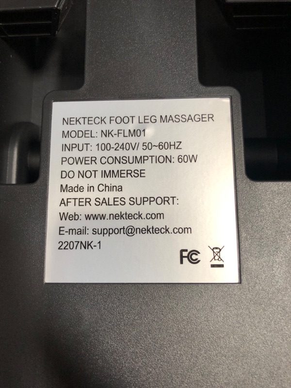 Photo 2 of NEKTECK FOOT AND CALF MASSAGER
