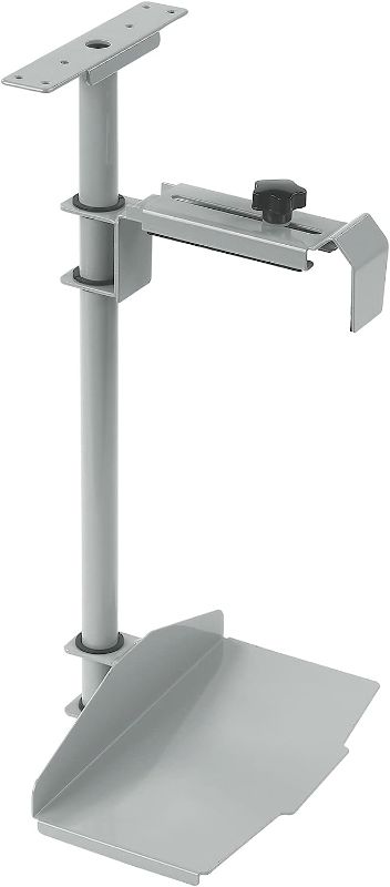 Photo 1 of EUREKA ERGONOMIC Under Desk Computer Mount, CPU Holder Under Desk PC Mount, 360° Swivel Height & Width Adjustable, Heavy Duty Computer Tower Stand Holds up to 44 lbs, Fits Most Computer Tower, Grey
