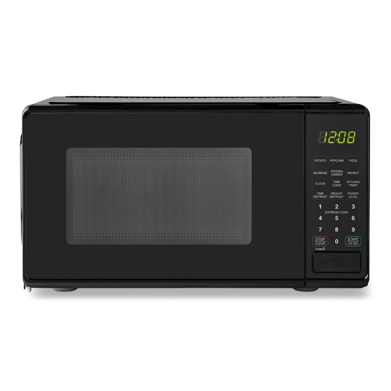 Photo 1 of ***UNTESTED*** Mainstays 0.7 cu. ft. Countertop Microwave Oven, 700 Watts, Black