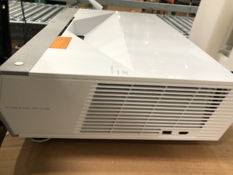 Photo 3 of *** needs professional repair*** 3000 Lumens 4K UHD Ultra Short-Throw Laser Projector (The temperature light flashes as soon as being turned on  doesn’t display)
