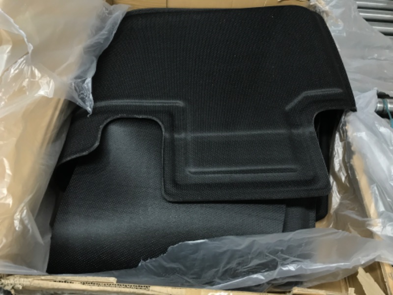 Photo 2 of DiffCar 3D Tesla Model Y Floor Mats 2023 2022 2021,Tesla Model Y All Weather Floor Mats 2022 2021,Full Set Waterproof Floor Mats Frunk & Trunk Mat for Tesla Model Y Accessories, Tesla Model Y 5 Seater Floo Mats & Cargo Liner