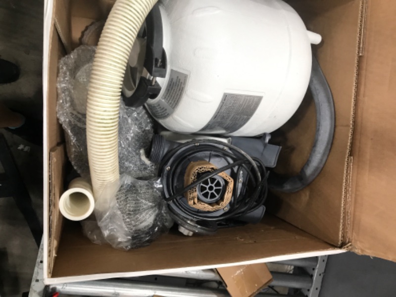 Photo 3 of **USED**
INTEX 26645EG SX2100 Krystal Clear Sand Filter Pump for Above Ground Pools, 12in & GAME 4560 40mm to 1 1/2 Inch Conversion Kit (For Intex & Bestway Pools) 12in Sand Filter Pump + Conversion Kit