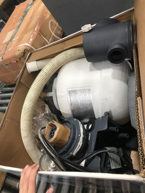 Photo 10 of **USED**
INTEX 26645EG SX2100 Krystal Clear Sand Filter Pump for Above Ground Pools, 12in & GAME 4560 40mm to 1 1/2 Inch Conversion Kit (For Intex & Bestway Pools) 12in Sand Filter Pump + Conversion Kit