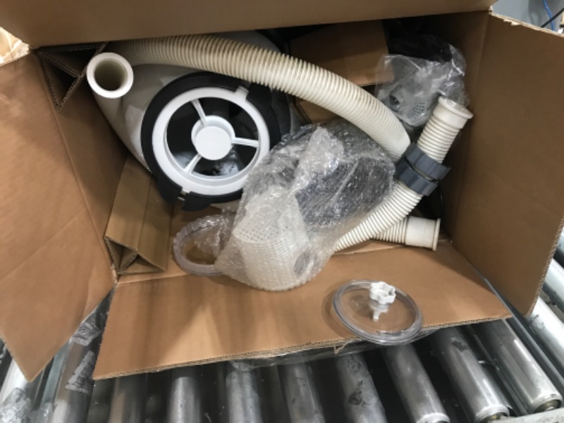 Photo 2 of **USED**
INTEX 26645EG SX2100 Krystal Clear Sand Filter Pump for Above Ground Pools, 12in & GAME 4560 40mm to 1 1/2 Inch Conversion Kit (For Intex & Bestway Pools) 12in Sand Filter Pump + Conversion Kit