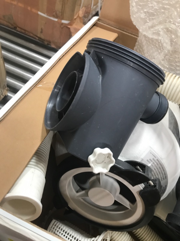 Photo 5 of **USED**
INTEX 26645EG SX2100 Krystal Clear Sand Filter Pump for Above Ground Pools, 12in & GAME 4560 40mm to 1 1/2 Inch Conversion Kit (For Intex & Bestway Pools) 12in Sand Filter Pump + Conversion Kit