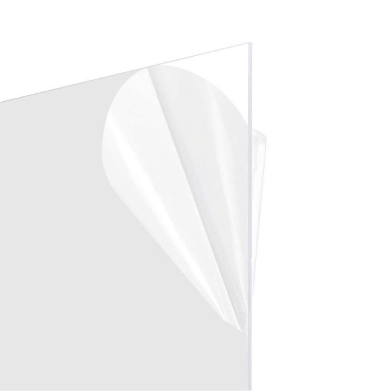 Photo 1 of 2 PACK 18x24 Plexiglass Replacement for Picture Frames |Styrene Sheets for Arts and Crafts, DIY Display Projects, Signs | Plexiglass Sheet .060 | Clear 1/16th | Double-Sided Protective Film (Set of 2)
