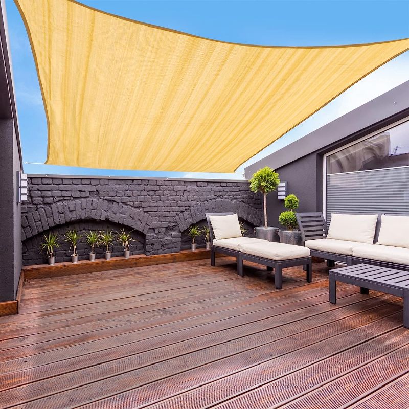Photo 1 of 
Garden EXPERT 16'x16' Sun Shade Sail Sand Large Square Canopy Sail Shade Cloth for Patio Garden Outdoor Backyard
Size:16'x16'
Color:Sand
