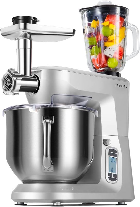 Photo 1 of AIFEEL Stand Mixer,9.5 QT LCD Display Electric Kitchen Mixer,Multi-Function Kitchen Noodle Maker 