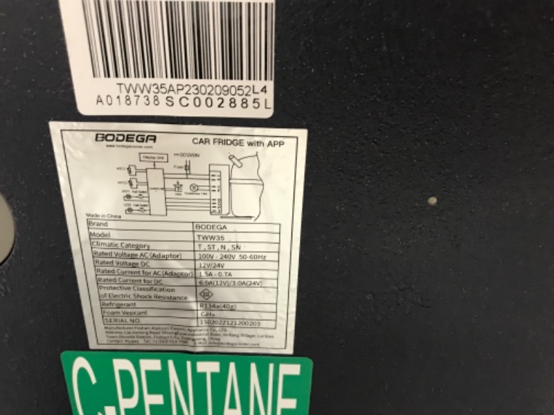 Photo 3 of ?Upgraded?BODEGA 12 Volt Car Refrigerator, RV Car Fridge Dual Zone APP Control, Portable Freezer,37 Quart (35L) -4?-68? RV Electric Compressor Cooler 12/24V DC and 100-240V AC for Outdoor, Camping, Travel, RV 37 Quart dark blue