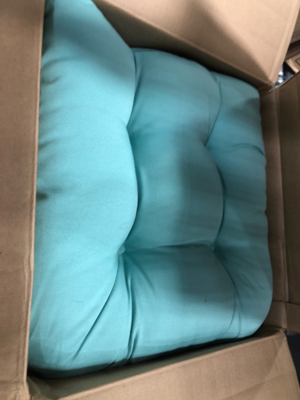 Photo 2 of  Patio Seat Cushion color light blue 