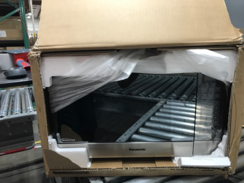 Photo 2 of ***PARTS ONLY***Panasonic Microwave Oven NN-SN686S Stainless Steel Countertop/Built-In with Inverter Technology and Genius Sensor, 1.2 Cubic Foot, 1200W Stainless Steel / Silver