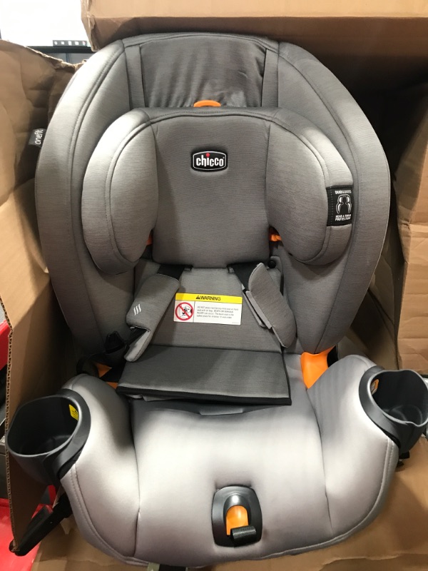 Photo 2 of Chicco KidFit ClearTex Plus 2-in-1 Belt-Positioning Booster Car Seat, Backless and High Back Booster Seat, for Children Aged 4 Years and up and 40-100 lbs. | Drift/Grey
