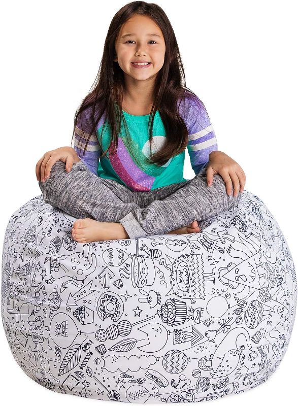 Photo 1 of **STOCK PHOTO INACCURATE; GREEN* Posh Stuffable Kids Stuffed Animal Storage Bean Bag Chair