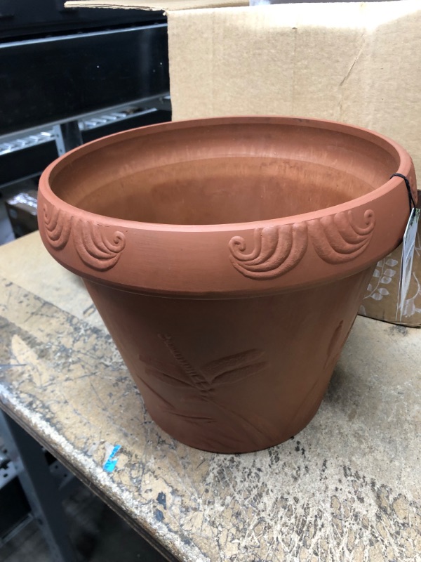 Photo 3 of *** NEW *** PSW OF33TC Dragonfly Pot, 13 by 11-Inch, Terra Cotta Color Terra Cotta 13 by 11-Inch