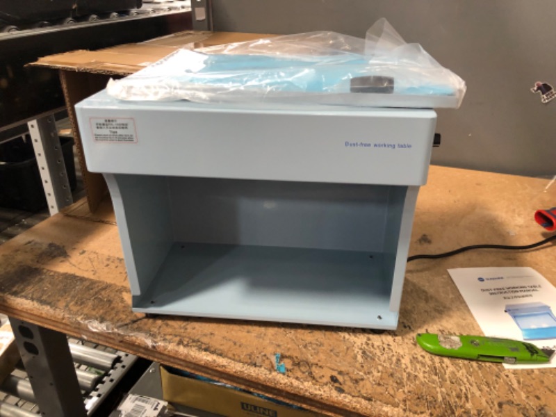 Photo 1 of Msfullsea Vertical Laminar Flow Hood Air Flow Clean Bench Workstation Vertical Laminar Dust Free Room Worktable for Phone LCD Repair Only 1 H-E-P-A Filter (Air Flow Hood)
***NEEDS REPAIR****
