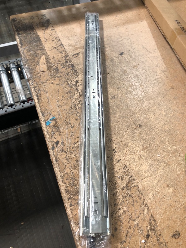 Photo 1 of 1 Pair RV 500lb Load Capacity Side Mount Full Extension Industrial Locking Rail

