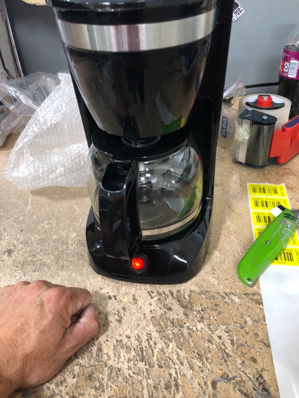 Photo 1 of Mixpresso 8-Cup Drip Coffee Maker Programmable, Coffee Pot Machine Including Reusable And Removable Coffee Filter, Black Electric Coffee Maker
