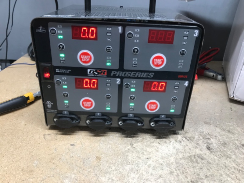 Photo 1 of Schumacher DSR125 DSR ProSeries Automatic Smart Battery Charger/Maintainer - 10 Amps, 6V/12V 4-Bank- for Cars, Motorcycles, Lawn Tractors, Power Sports, Marine Batteries