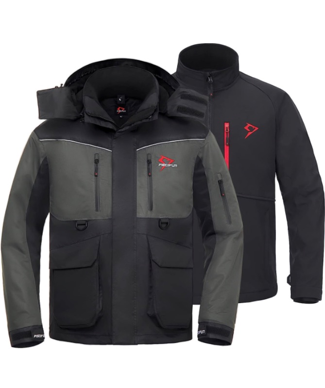 Photo 1 of SIZE: M - Piscifun Ice Fishing Jacket, Floating Waterproof Insulated Fishing Jackets for Cold Weather Conditions