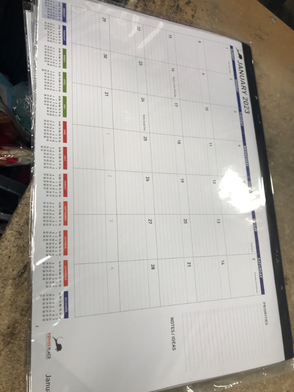 Photo 2 of Desk Calendar 2023-2024 – Large Desktop Calendar Pad for Office or Home – Big Monthly Calendar 17" x 12" for Work with To-Do List & Notes | Calendar for Teachers, Student, Classroom (Runs 18 Months August 2023 - December 2024)
