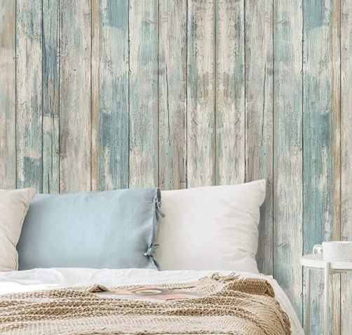 Photo 1 of 17.71" X 236.2" Removable Wood Wallpaper Self-Adhesive Peel And Stick Countertops Distressed Wooded Wall Paper Decorative And Transform Vinyl Film Decal Roll
