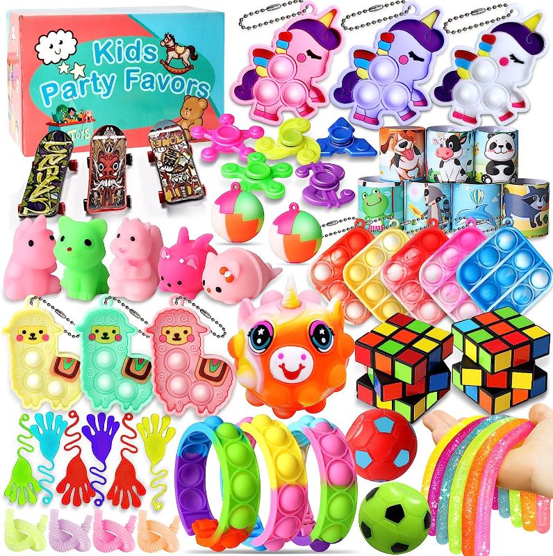 Photo 1 of 52 PCS Party Favors for Kids Goodie Bags Stuffers,Fidget Toys Pack,Treasure Box Toys,Birthday Party Favors Toys,Pinata Stuffers,Carnival Prizes Bulk,Prizes Box Toys,Fidgets for Kids Classroom
