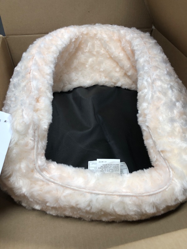 Photo 1 of **SEE NOTES**
Furhaven Oval Ultra Plush Pet Bed - Cream - Small