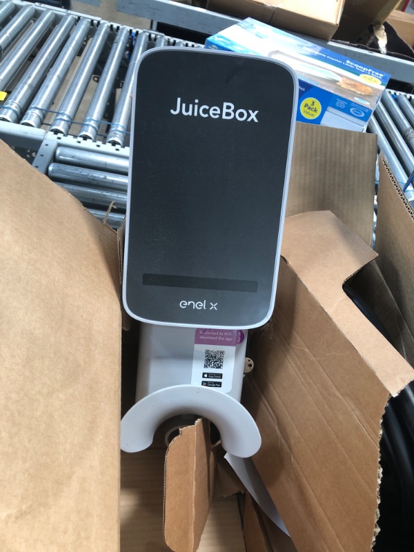 Photo 2 of JuiceBox 32 Smart Electric Vehicle (EV) Charging Station with WiFi - 32 amp Level 2 EVSE, 25-Foot Cable, UL and Energy Star Certified, Indoor/Outdoor Use (NEMA 14-50 Plug, Gray)… 32 Amp 14-50 Plug